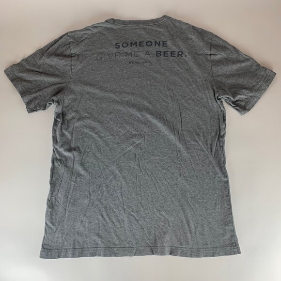 Travis Mathew Golf Gray Never Drinking Again Short Sleeve Shirt Mens Large - Picture 4 of 5
